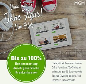 Banner Online Fitness Training Erstattung durch GKK